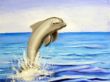 cuadro de delfines