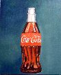 Botella de cocacola óleo